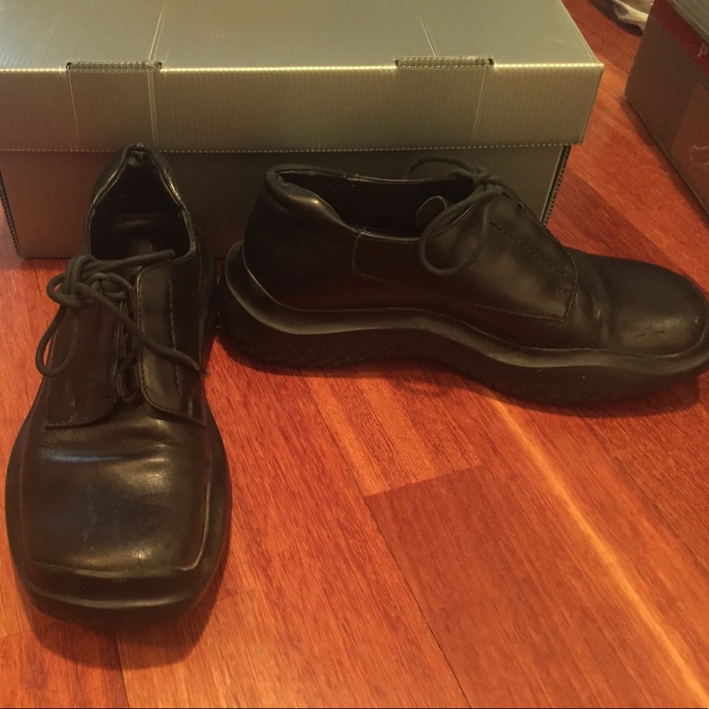 Prada lace up shoes- ladies size 35