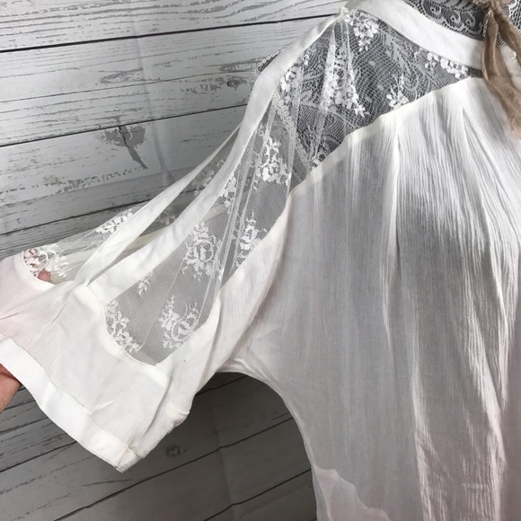 NWT Free People Cold Shoulder Top White - Picture 2 of 7