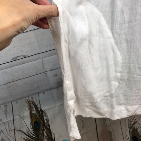 NWT Free People Cold Shoulder Top White - Picture 5 of 7