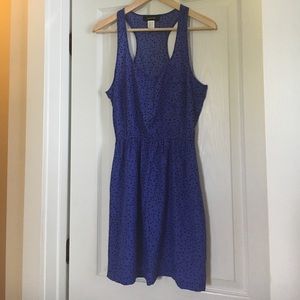 Blue & Black Triangle Sleeveless Dress