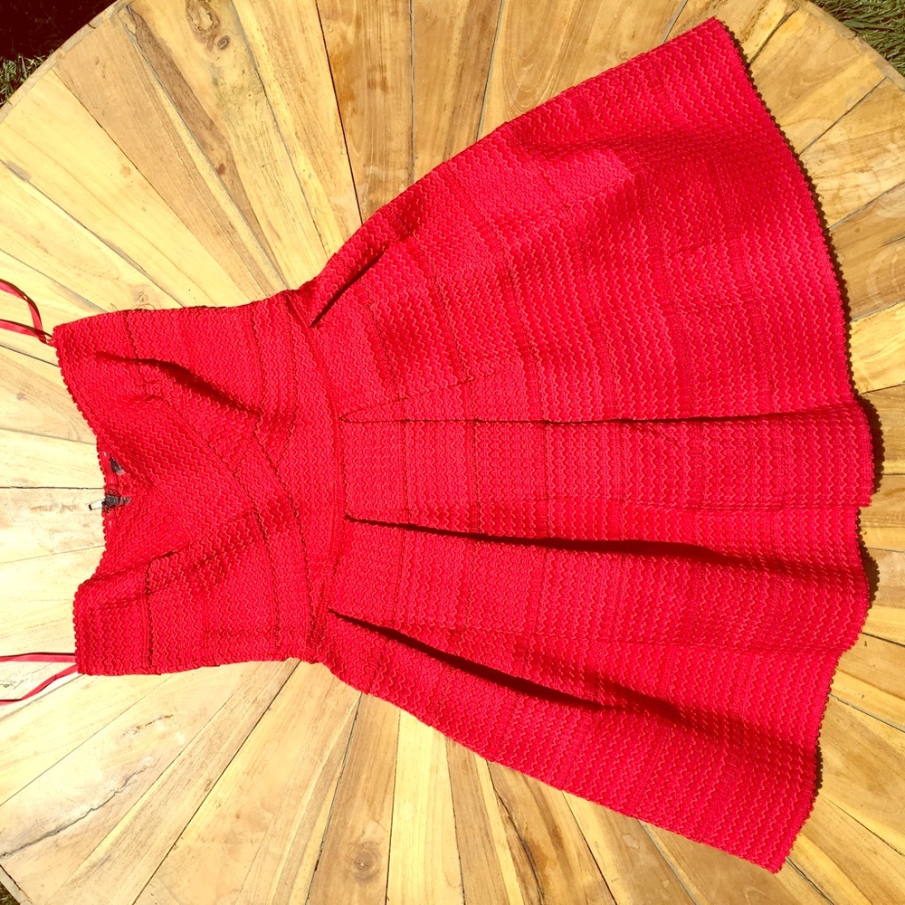 Honey punch strapless dress
