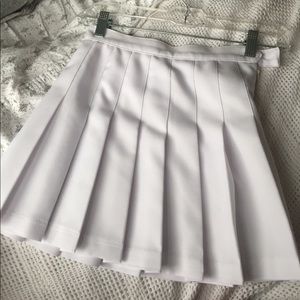 White American Apparel Tennis Skirt