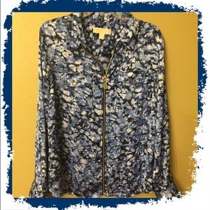Michael Kors xl zip front top