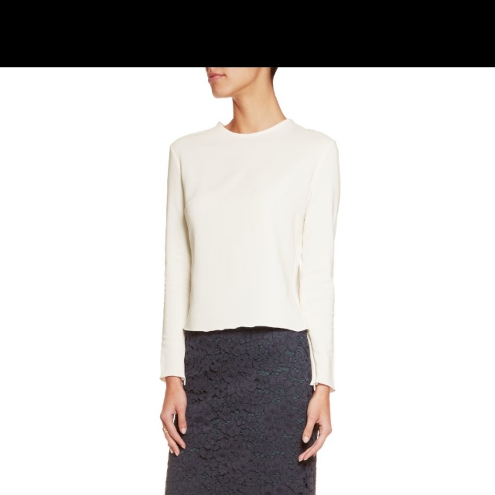 Iris & ink Lucille Wrap-effect Crepe Top