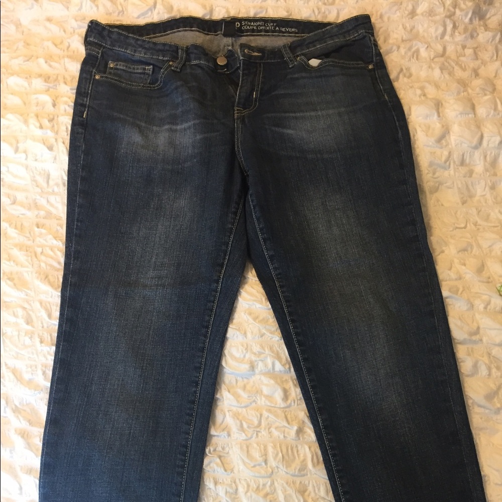 Gap Straight Leg Cuffed Jeans