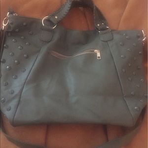 Army Green studded Shoulder Bag