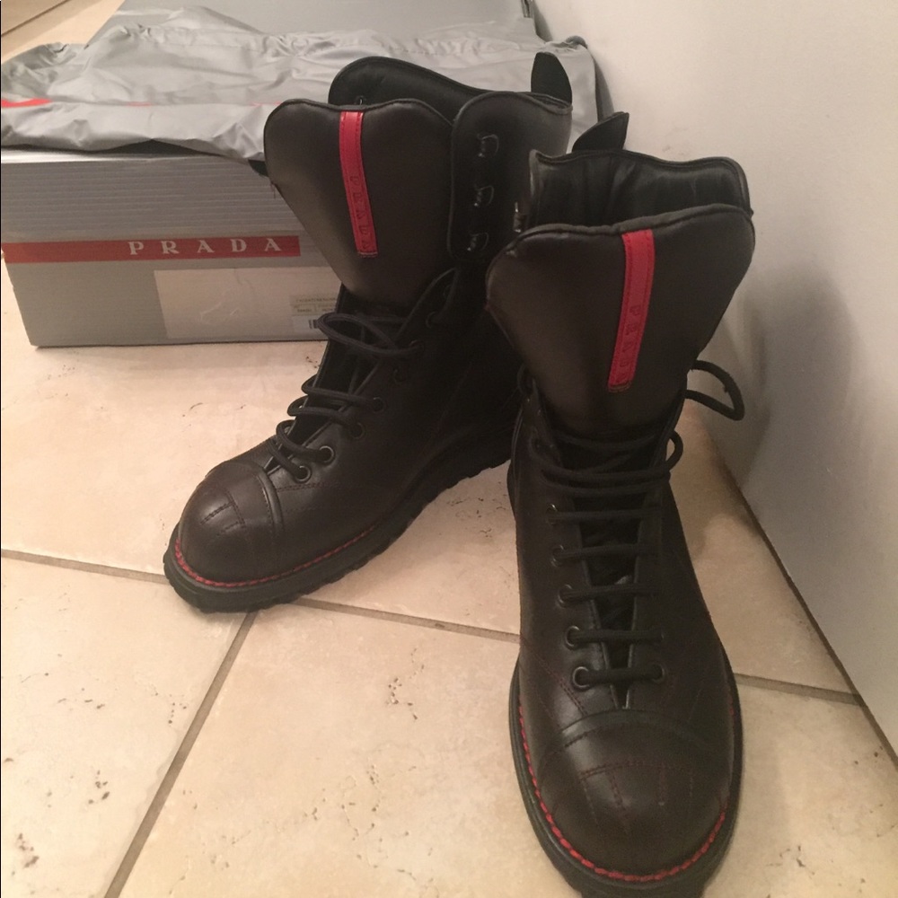 Prada combat boots- size 36- fits ladies 7
