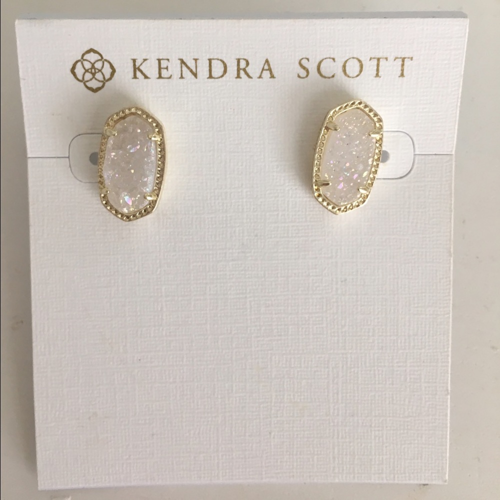 NWOT Kendra scott Ellie stud - iridescent drusy