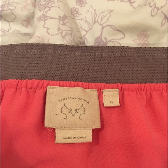 Coral maxi skirt with ruffled bottom - Picture 5 of 7