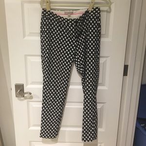 Banana Republic black and white pant.