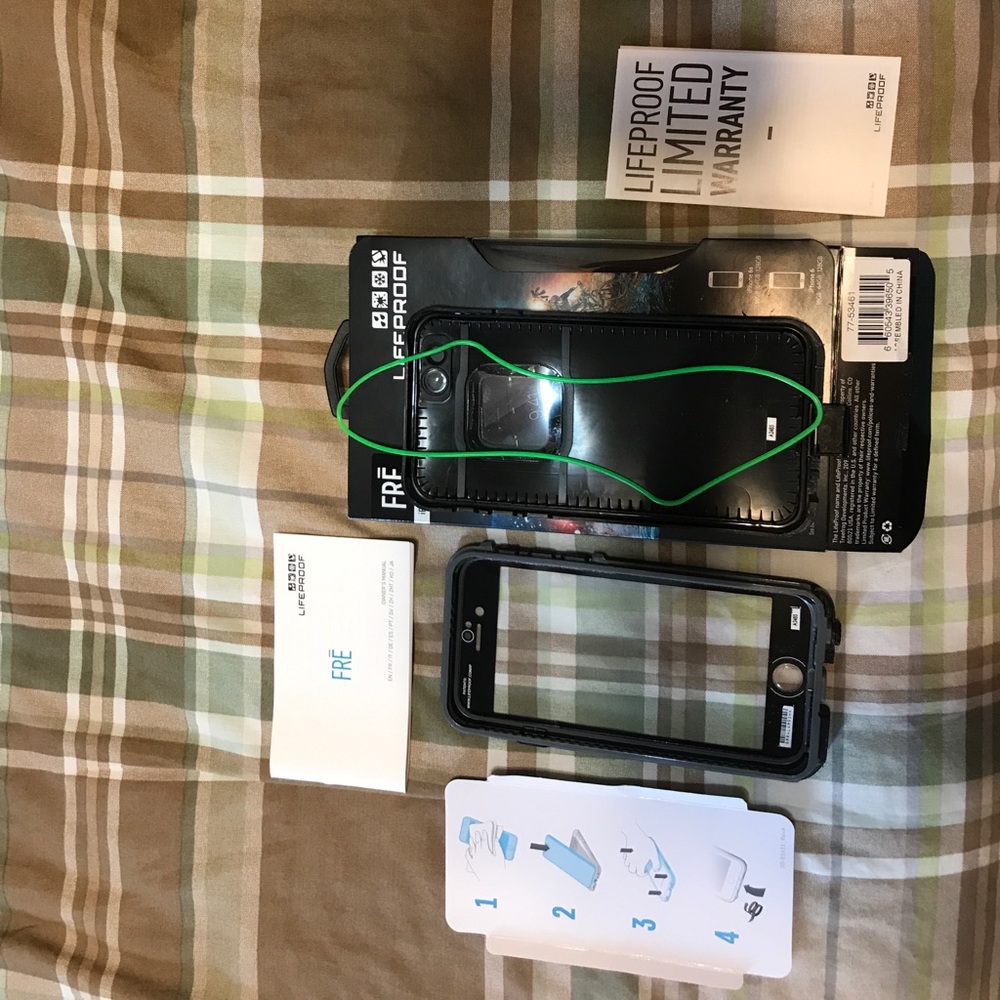Life proof case for iPhone 6/6s.   USED.  Black