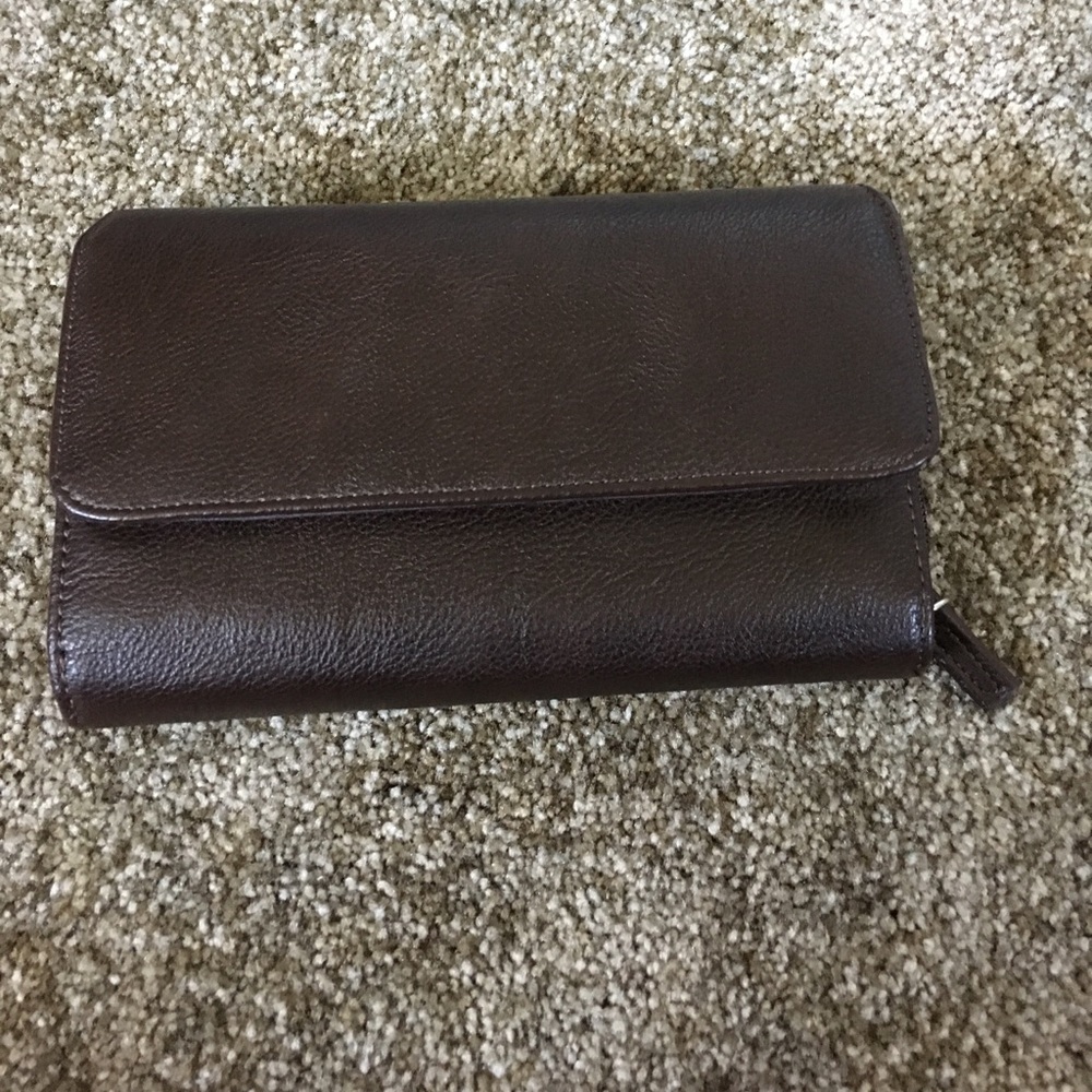 Brown leather wallet