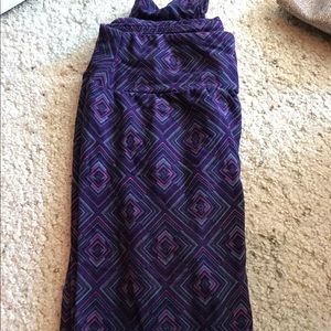 Lularoe One Size OS purple leggings geometric
