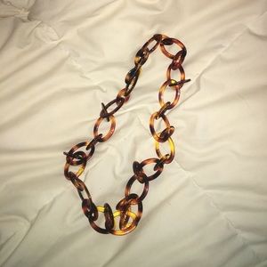 Tortoise shell style necklace