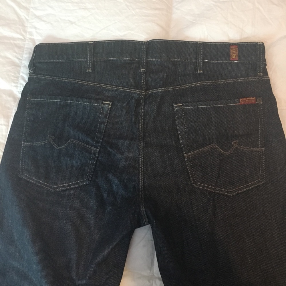 7 For all mankind size 38, dark denim slimmy jeans