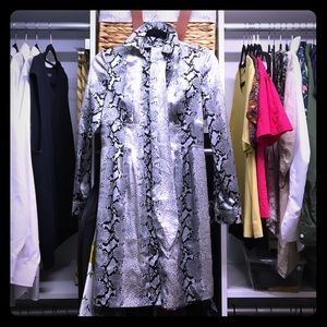 INC 100% Silk Snake Print dress