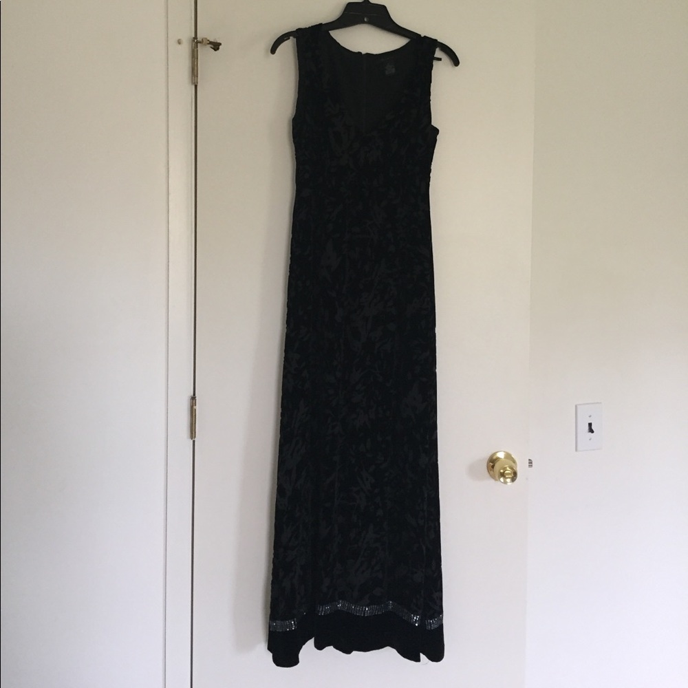 Velvet black dress