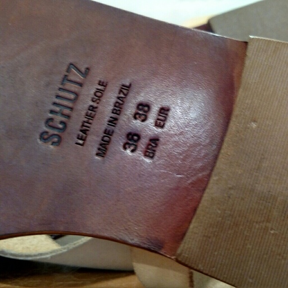 New!!! SCHUTZ LEATHER GLADIATOR SANDALS size 38 - Picture 3 of 7