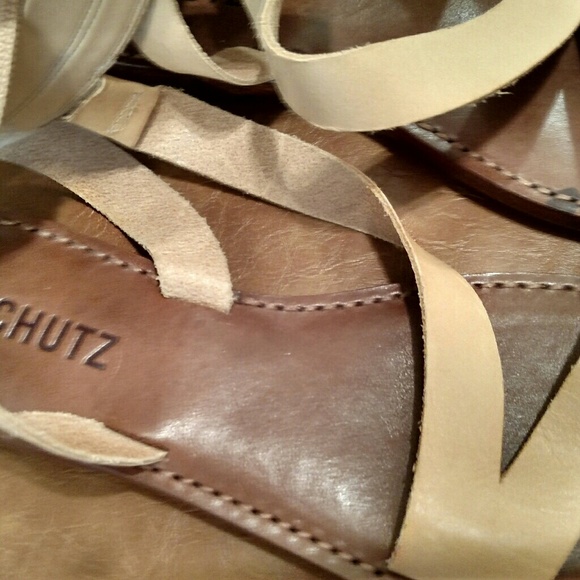 New!!! SCHUTZ LEATHER GLADIATOR SANDALS size 38 - Picture 4 of 7