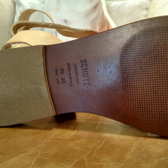 New!!! SCHUTZ LEATHER GLADIATOR SANDALS size 38 - Picture 6 of 7