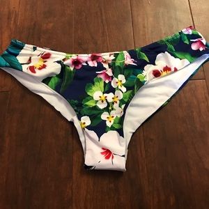 Never worn floral swim bottoms