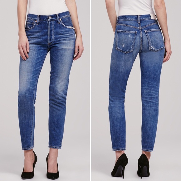 liya high rise classic fit jeans