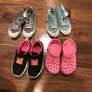 Sneakers are H&M , crocs brand