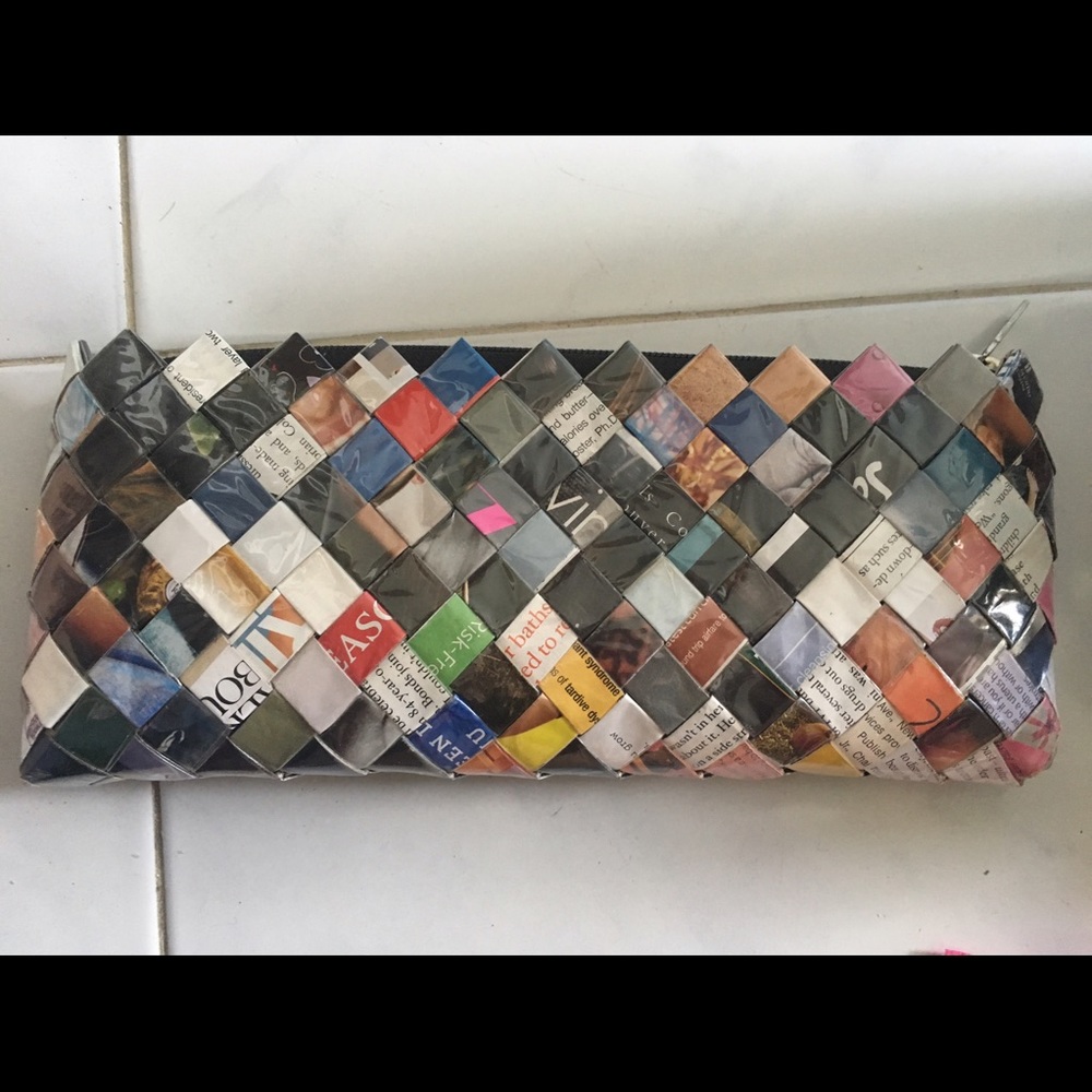 Handmade Recycled clutch