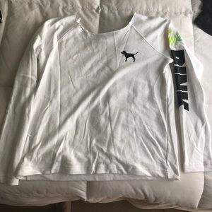 PINK off the shoulder long sleeve