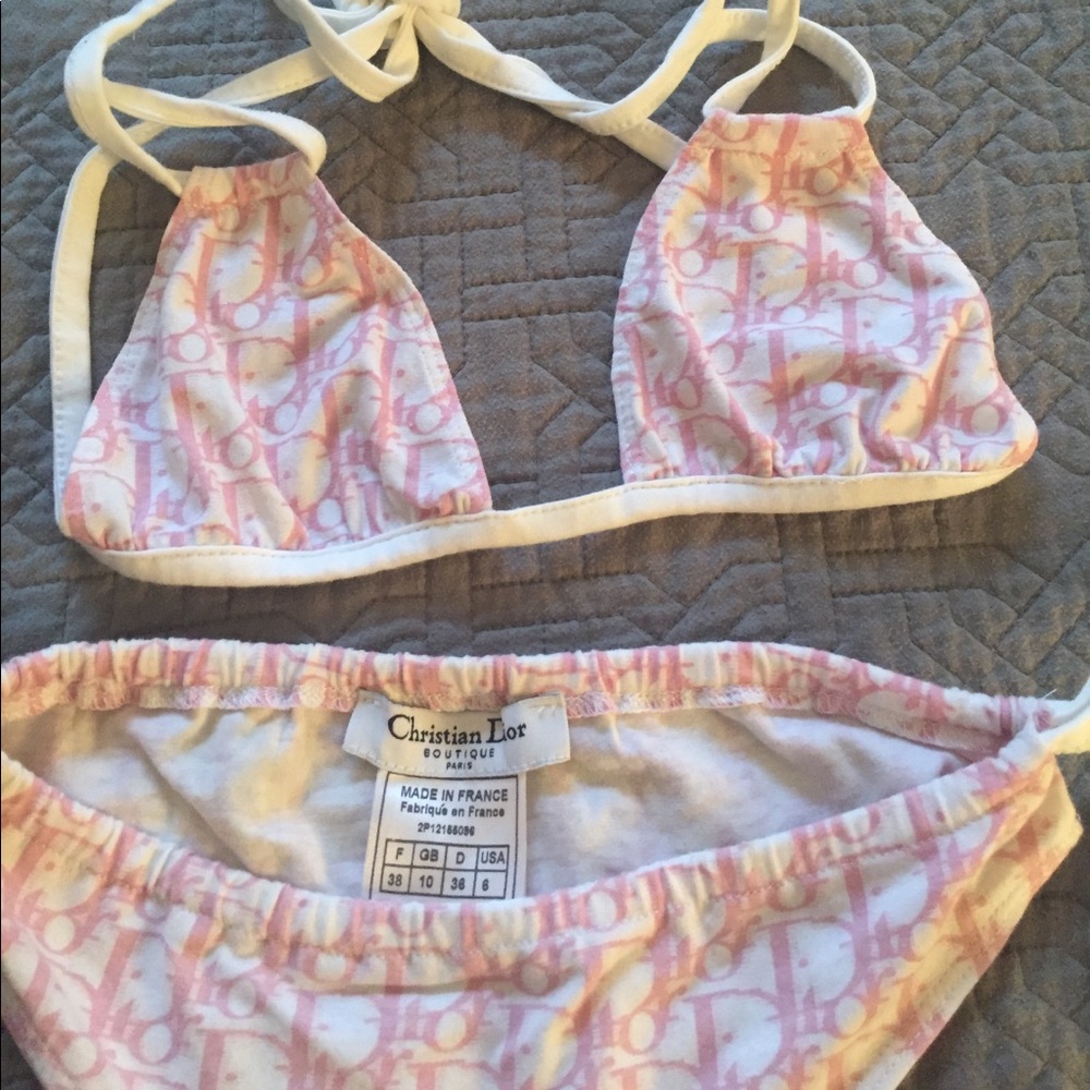 Christian Dior logo cotton underwear ladies