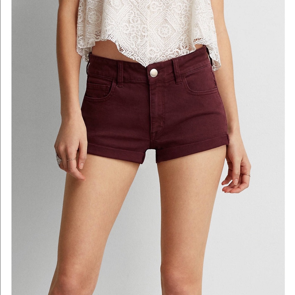 AEO Sateen High Rise Shortie American Eagle