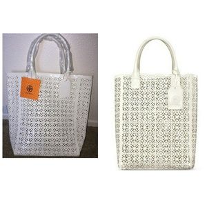 New Tory Burch White Tote