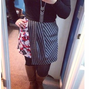 Pattern mixed skirt, like new!