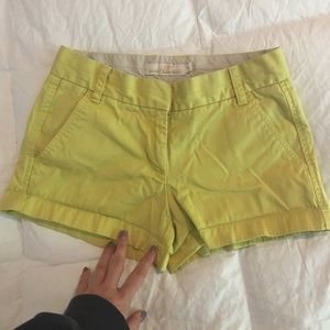 j.crew chino size 0 shorts