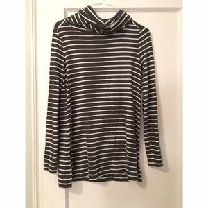 NWT Lou and Grey signature striped coal neck