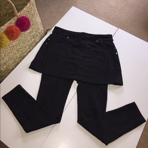 A mini shirt and legging in one