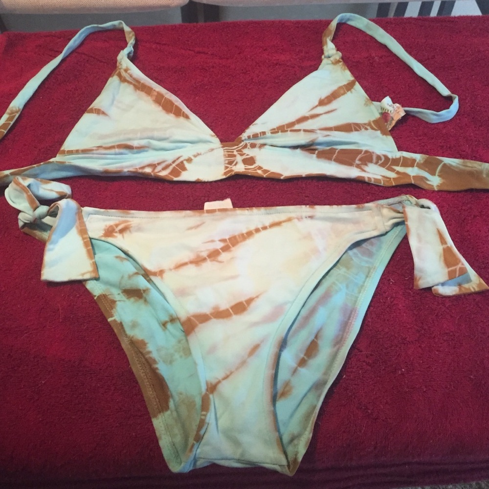 Lucky Brand Turquoise Bikini