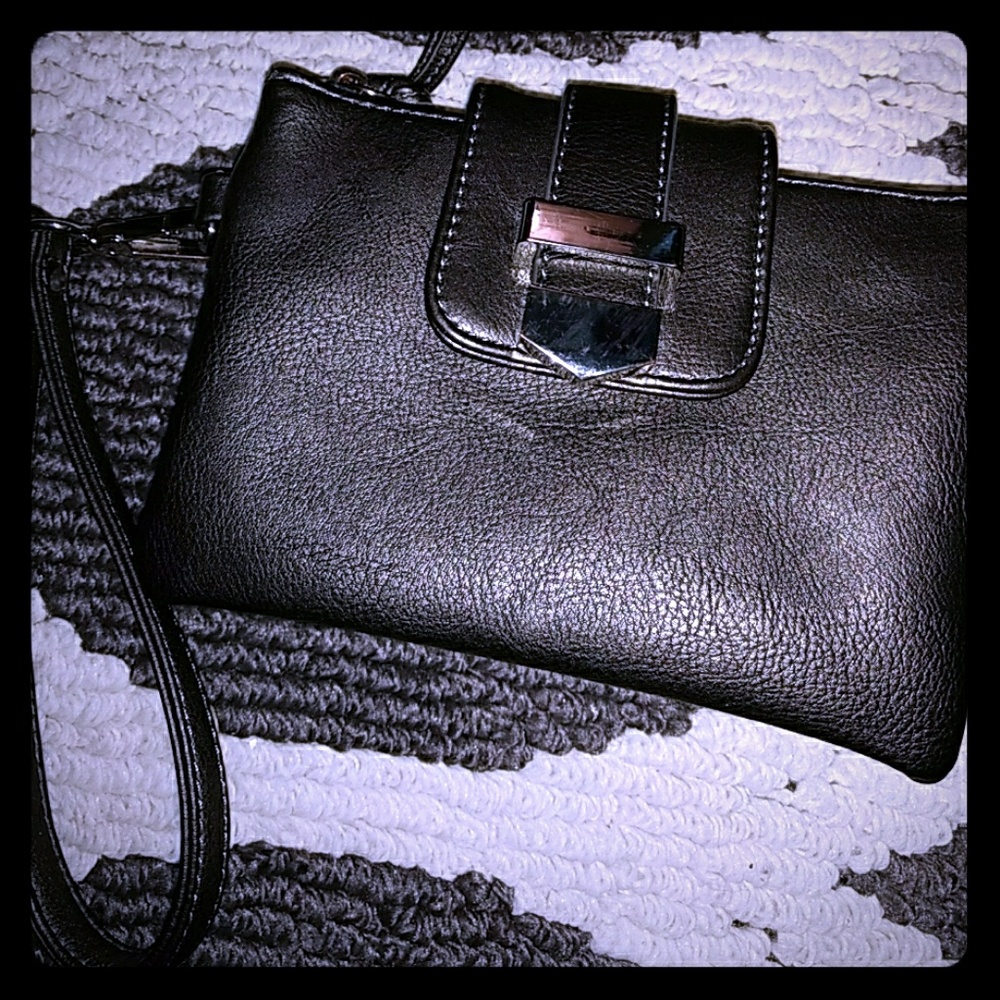 Gunmetal wristlet