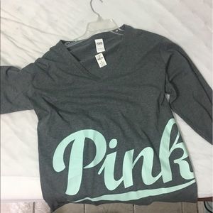 PINK V-Neck long sleeve