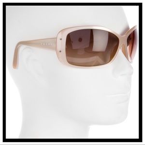 Auth. Prada Gradient Shield Sunglasses