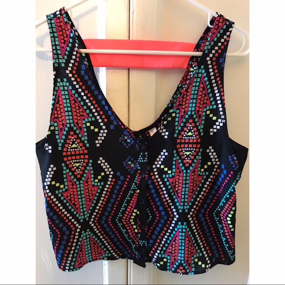 Multicolored crop top