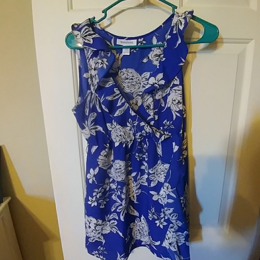 Maternity floral tank