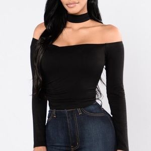 You Are An Angel Black Crop Top by Fashion Nova