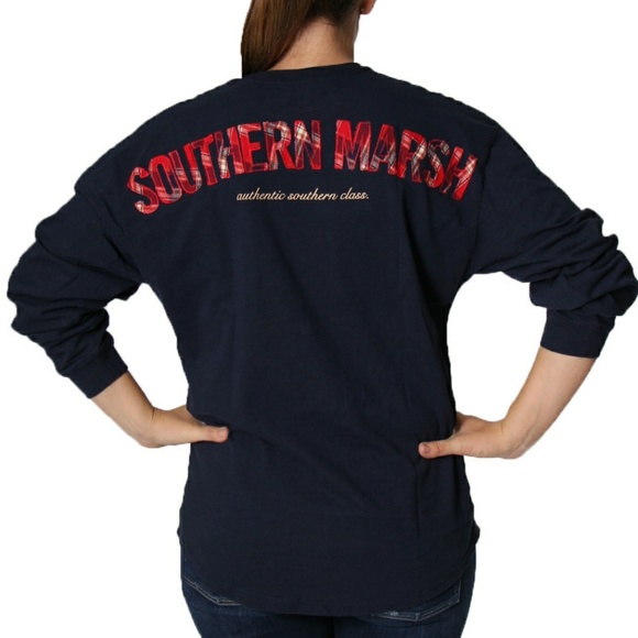 southern marsh Tops - NWT Southern Marsh Rebecca LS JERSEY Tartan