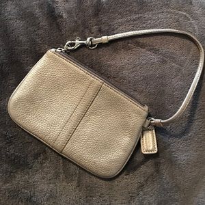 Coach Silver Wristlet