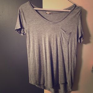 Gray loose shirt