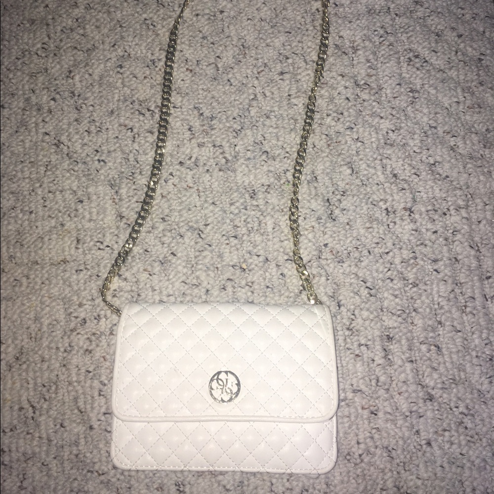 White Guess Purse