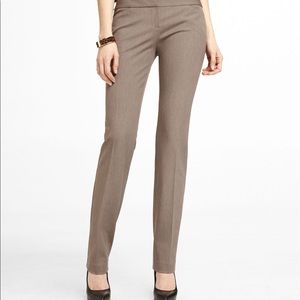 Express taupe editor straight leg pants size 6