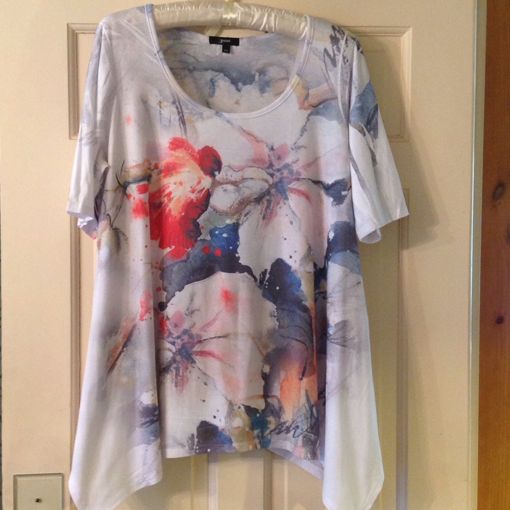 Flowing watercolor tee