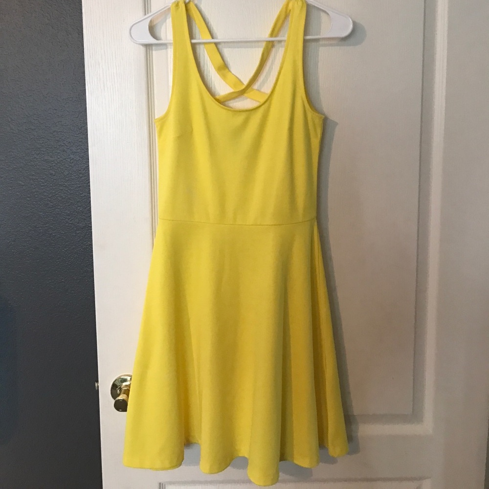 Yellow H&M dress